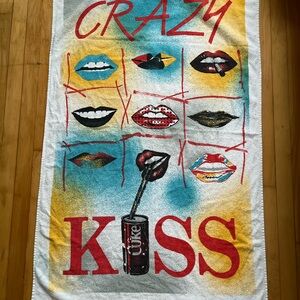 KISS vintage Beach Towel “Crazy” 100% cotton